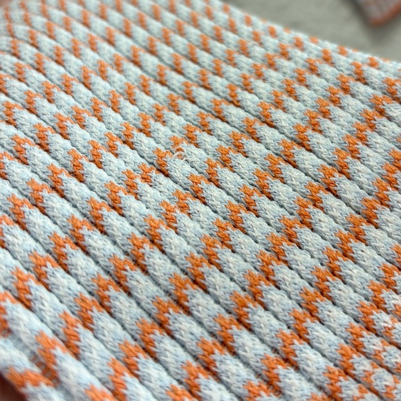 VERONICA BEARD Dany Rib Knit Top in Orange & Blue Size XS - Picture 4 of 5